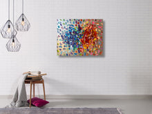 Load image into Gallery viewer, Festivus- Original Colorful Acrylic Painting- Wall Art - Alinato Art