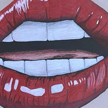 Load image into Gallery viewer, Lip Injections- Original Lip Artwork- Framed Art - Alinato Art