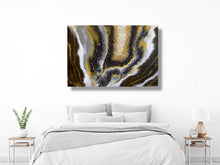 Load image into Gallery viewer, Black Agate Geode- Crystal Resin Geode Wall Art - Alinato Art
