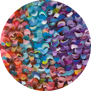 Disney Gown- Colorful Dress Abstract Painting - Alinato Art
