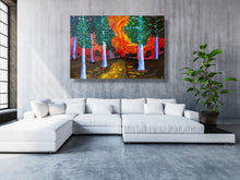 Load image into Gallery viewer, Yellow Brick Road- Abstract Tree Painting- Wall Art - Alinato Art
