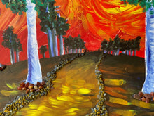 Load image into Gallery viewer, Yellow Brick Road- Abstract Tree Painting- Wall Art - Alinato Art
