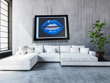Load image into Gallery viewer, Close Talker- Abstract Lip Wall Art- Framed Art - Alinato Art

