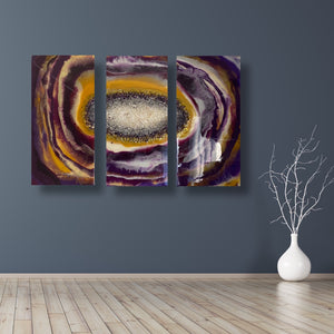 Amethyst- Resin Geode Wall Art - Alinato Art