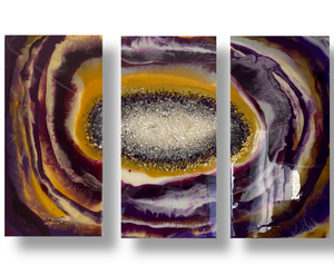 Amethyst- Resin Geode Wall Art - Alinato Art