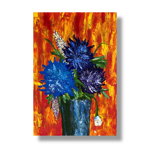 Angry Garden- Large Oil Painting- Canvas Wall Art - Alinato Art