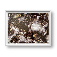 Load image into Gallery viewer, Dalmation- Black Abstract Alcohol Ink Wall Art- Framed - Alinato Art
