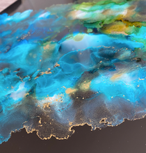 Load image into Gallery viewer, Nexus- Abstract Alcohol Ink Wall Art - Alinato Art
