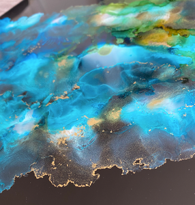 Nexus- Abstract Alcohol Ink Wall Art - Alinato Art