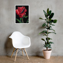 Load image into Gallery viewer, True Love Print- Rose Framed Print - Alinato Art
