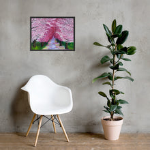 Load image into Gallery viewer, Pink Cherry Print- Cherry Blossom Art Print- Framed Wall Art - Alinato Art
