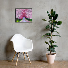 Load image into Gallery viewer, Pink Cherry Print- Cherry Blossom Art Print- Framed Wall Art - Alinato Art
