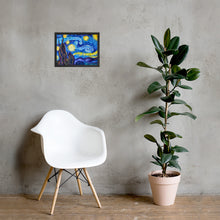 Load image into Gallery viewer, Classic Starry Night Print- Canvas Print Wall Art - Alinato Art
