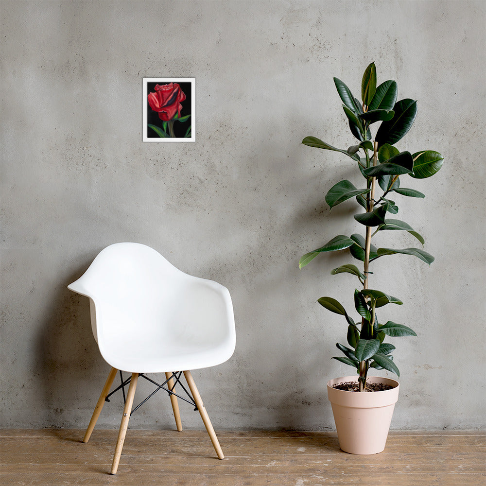 True Love Print- Rose Framed Print - Alinato Art
